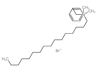 CETYLBENZYLDIMETHYLAMMONIUM BROMIDE structure, CAS 3529-04-2