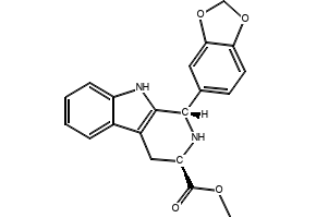 (1R,3R)-1-(benzo[d][1,3]dioxol-5-yl)-2-(2,2-dichloroacetyl) -2,3,4,9-tetrahydro-1H-pyrido[3,4-b]indole-3-carboxylate structure, CAS 1598416-08-0