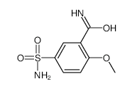 5-(aminosulfonyl)-2-methoxybenzamide structure, CAS 52395-25-2