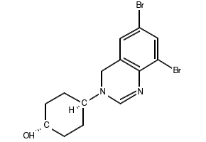 (1r,4r)-4-(6,8-dibromoquinazolin-3(4H)- yl)cyclohexanol structure, CAS 2088879-81-4