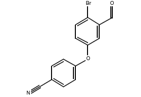 4-(4-Bromo-3-formyl-phenoxy)-benzonitrile structure, CAS 906673-54-9
