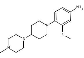 1-(1-(3-Methoxy-4-nitrophenyl)piperidin-4-yl)-4-Methylpiperazine structure, CAS 761440-65-7