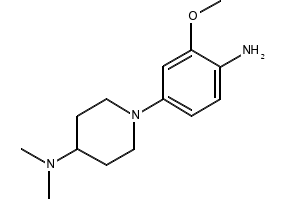 1-(4-aMino-5-Methoxy-2-Methylphenyl)-N,N-diMethylpiperidin-4-aMine structure, CAS 1089279-91-3