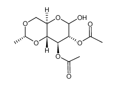 2,3-DI-O-ACETYL-4,6-O-ETHYLIDENE-SS-D-GLUCOPYRANOSE structure, CAS 118139-63-2
