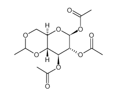 1,2,3-TRI-O-ACETYL-4,6-O-ETHYLIDENE-BETA-D-GLUCOPYRANOSE structure, CAS 27994-30-5