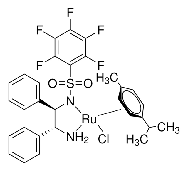 Chloro{[(1R,2R)-(-)-2-amino-1,2-diphenylethyl](pentafluorophenylsulfonyl)amido}(p-cymene)ruthenium(II), min. 90% RuCl[(R,R)-Fsdpen](p-cymene) structure, CAS 1026995-71-0