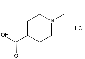 1-ethylpiperidine-4-carboxylic acid.HCl structure, CAS 193537-75-6