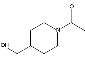 1-(4-HydroxyMethyl-piperidin-1-yl)-ethanone structure, CAS 846057-27-0