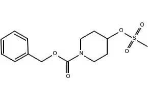 1-((BENZYLOXY)CARBONYL)PIPERIDIN-4-YL METHANESULFONATE structure, CAS 199103-19-0