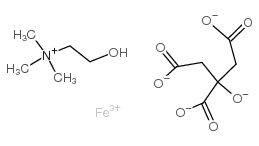 FERRIC CHOLINE CITRATE structure, CAS 65228-13-9