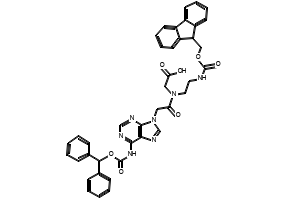 FMoc-PNA-A(Bhoc)-OH structure, CAS 186046-82-2