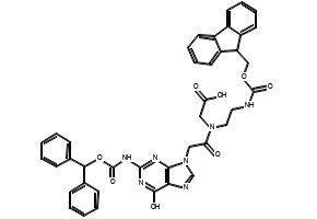 FMoc-PNA-G(Bhoc)-OH structure, CAS 186046-83-3