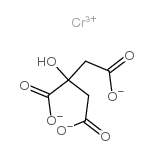 CHROMIUM CITRATE structure, CAS 57072-40-9