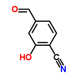Benzonitrile, 4-formyl-2-hydroxy- (9CI) structure, CAS 73289-83-5