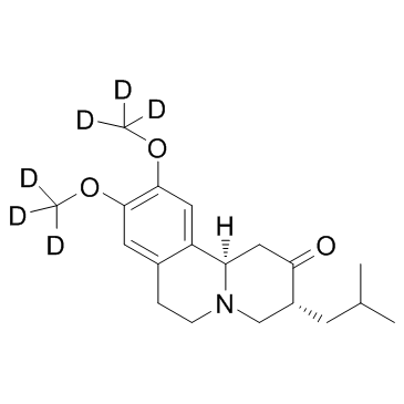 Tetrabenazine-d6 structure, CAS 1392826-25-3