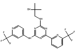Enasidenib structure, CAS 1446502-11-9