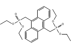 9,10-BIS(DIETHYLPHOSPHONOMETHYL)ANTHRACENE structure, CAS 60974-92-7