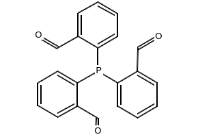 tris(2-carboxaldehyde)triphenylphosphine structure, CAS 50777-83-8