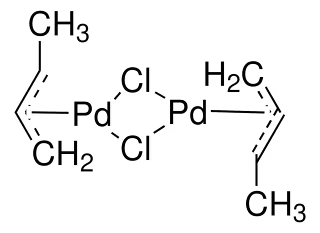 CROTYLPALLADIUM CHLORIDE DIMER structure, CAS 12081-22-0