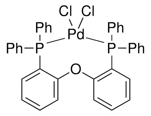Bis(diphenylphosphinophenyl)ether palladium (II) dichloride structure, CAS 205319-06-8