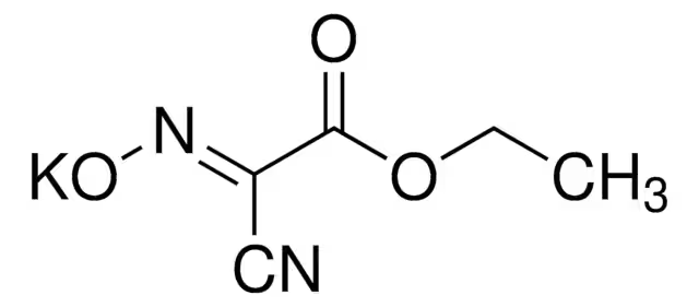 Ethyl (hydroxyimino)cyanoacetate potassium salt structure, CAS 158014-03-0