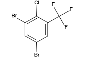 2-Chloro-3,5-dibromobenzotrifluoride structure, CAS 1027512-27-1