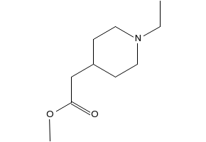 Methyl (1-ethylpiperidin-4-yl)acetate structure, CAS 1030421-15-8