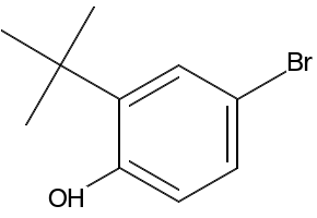 4-BROMO-2-TERT-BUTYLPHENOL structure, CAS 10323-39-4