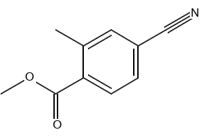 methyl 4-cyano-2-methylbenzoate structure, CAS 103261-67-2
