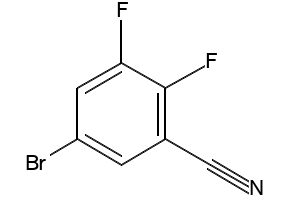 Benzonitrile, 5-broMo-2,3-difluoro- structure, CAS 1105665-42-6