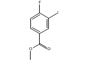 Methyl 3-iodo-4-fluorobenzoate structure, CAS 1121586-29-5