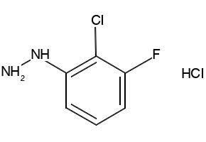 (2-Chloro-3-fluorophenyl)hydrazine hydrochloride structure, CAS 1138036-54-0