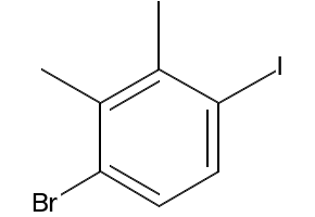 1-Bromo-4-iodo-2,3-dimethylbenzene structure, CAS 1160573-43-2