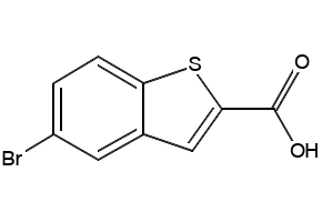 5-BROMO-1-BENZOTHIOPHENE-2-CARBOXYLIC ACID structure, CAS 7312-10-9