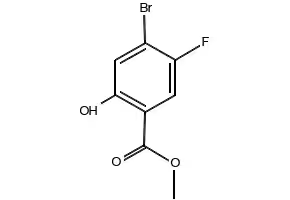 Methyl 4-broMo-5-fluoro-2-hydroxy-benzoate structure, CAS 1193162-25-2