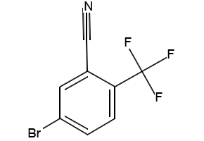 5-Bromo-2-(trifluoromethyl)benzonitrile structure, CAS 1208076-28-1