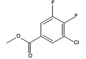 Methyl 3-chloro-4,5-difluorobenzoate structure, CAS 1214344-87-2