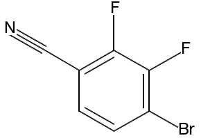 4-BROMO-2,3-DIFLUOROBENZONITRILE structure, CAS 126163-58-4