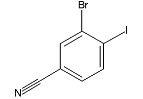 3-Bromo-4-iodobenzonitrile structure, CAS 1000577-94-5