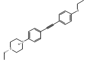 TRANS-1-ETHOXY-4-(2-(4-(4-ETHYLCYCLOHEXYL)PHENYL)ETHYNYL)BENZENE structure, CAS 334826-59-4