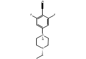 2,6-DIFLUORO-4-(TRANS-4-ETHYLCYCLOHEXYL)-BENZONITRILE structure, CAS 208844-07-9
