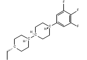 Trans,trans-4-(4'-ethylbicyclohexyl)-1,2,3-trifluorobenzene structure, CAS 139215-80-8