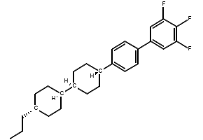 TRANS,TRANS-4''-(4''-PROPYL-BICYCLOHEXYL-4-YL)-3,4,5-TRIFLUOROBIPHENYL structure, CAS 137529-41-0