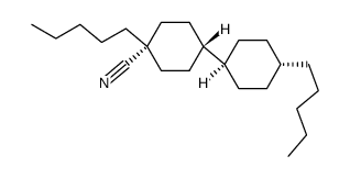 trans,trans-4,4'-Dipentyl-[1,1'-bicyclohexyl]-4-carbonitrile structure, CAS 88510-89-8