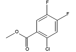 Benzoic acid, 2-chloro-4,5-difluoro-, Methyl ester structure, CAS 128800-36-2