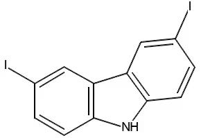 9H-Carbazole, 3,6-diiodo- structure, CAS 57103-02-3