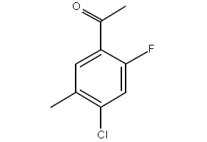 1-(4-Chloro-2-fluoro-5-nitro-phenyl)-ethanone structure, CAS 1292836-16-8