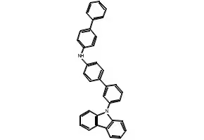 N-([1,1'-biphenyl]-4-yl)-3'-(9H-carbazol-9-yl)-[1,1'-biphenyl]-4-amine structure, CAS 1946806-94-5