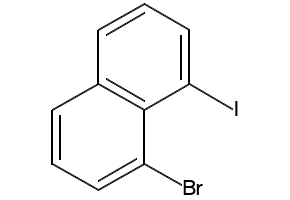 1-BROMO-8-IODONAPHTHALENE structure, CAS 4044-58-0