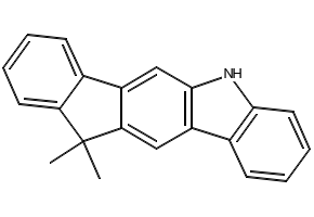 Indeno[1,2-b]carbazole, 5,11-dihydro-11,11-diMethyl- structure, CAS 1260228-95-2